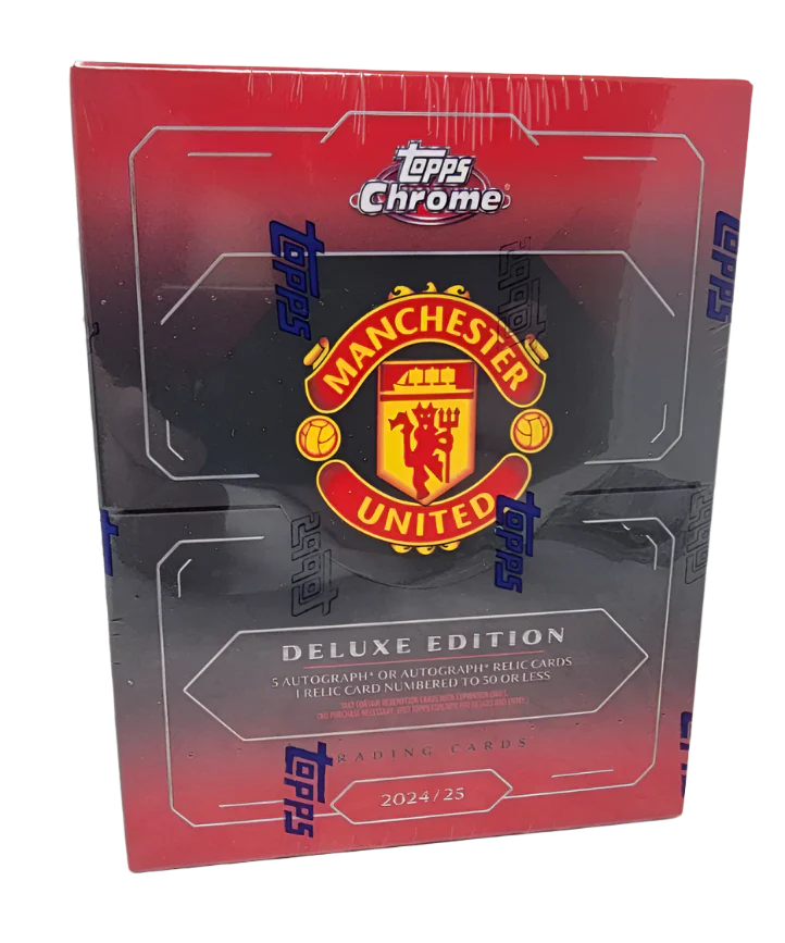 2024-25 Topps Chrome Manchester United Soccer Deluxe Edition Hobby Case