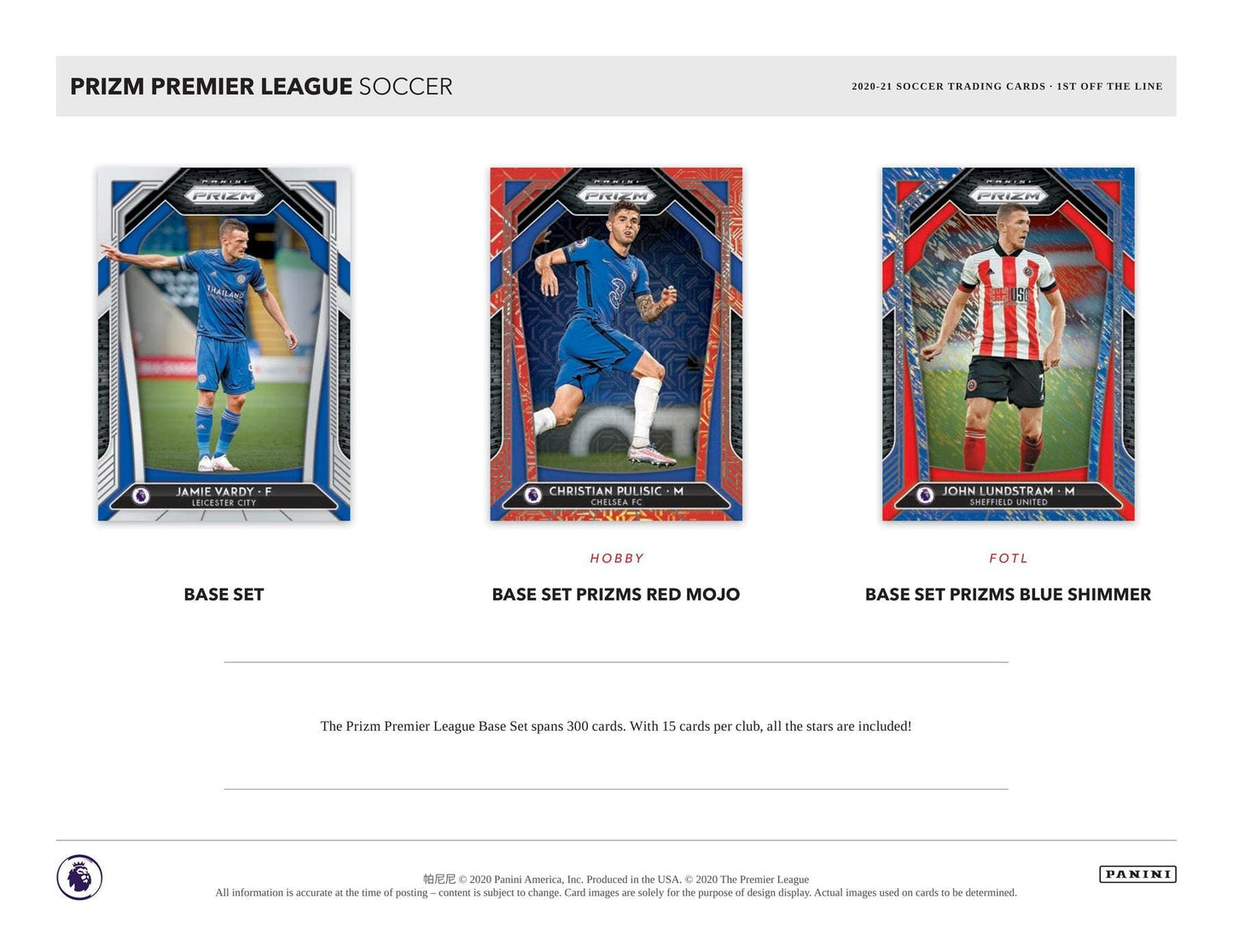 2020-21 Panini Prizm Soccer Premier League 1st Off the Line CASE