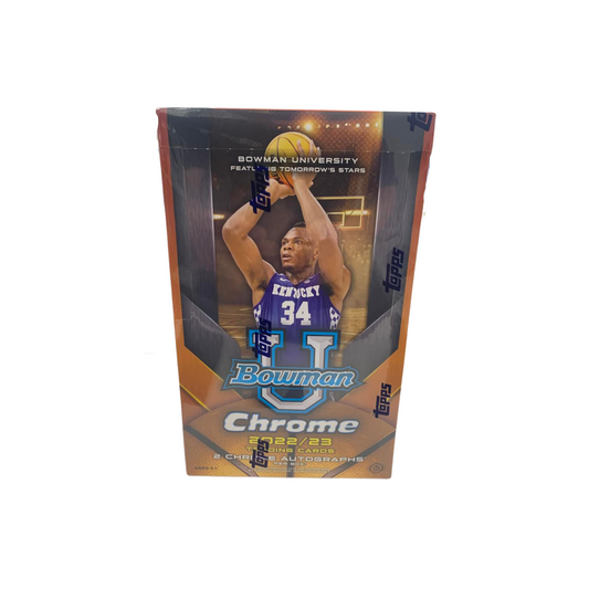 2022-23 Bowman University Chrome Basketball Hobby 12 Box Case