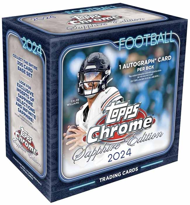 2024 Topps Chrome Football Sapphire Edition Box