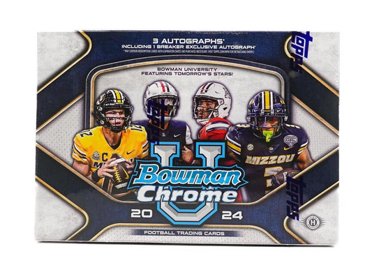 2024 Bowman Chrome University Football Breaker's Delight 10 Box Case