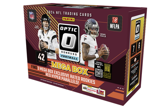 2024 Donruss Optic Football Hobby Mega Box 20 Box Case
