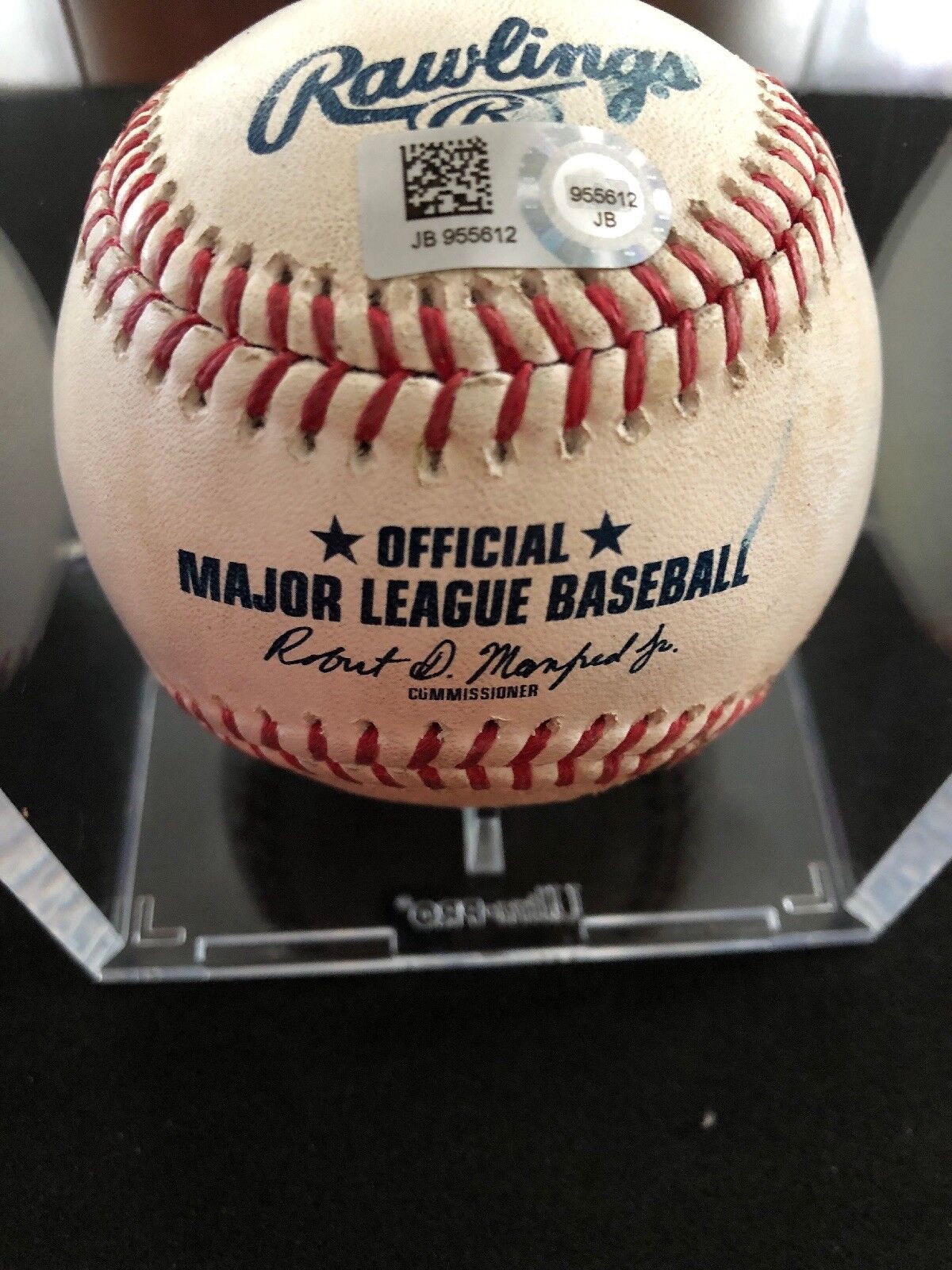 Victor Robles MLB Debut Signed Game Used Baseball 9/7/17 Phillies at Nationals