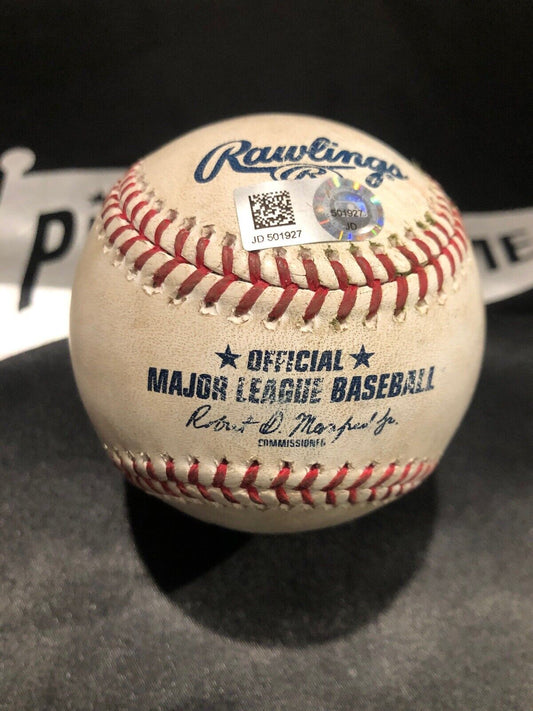 Victor Robles MLB Game Used Double Baseball 9/13/19 Career Double #35 Nationals