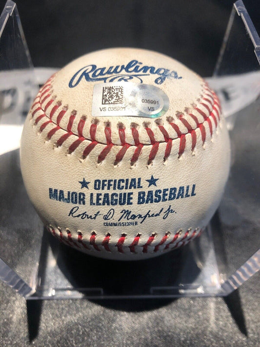 Victor Robles MLB Game Used Double Baseball 8/31/19 Career Double #30 Nationals