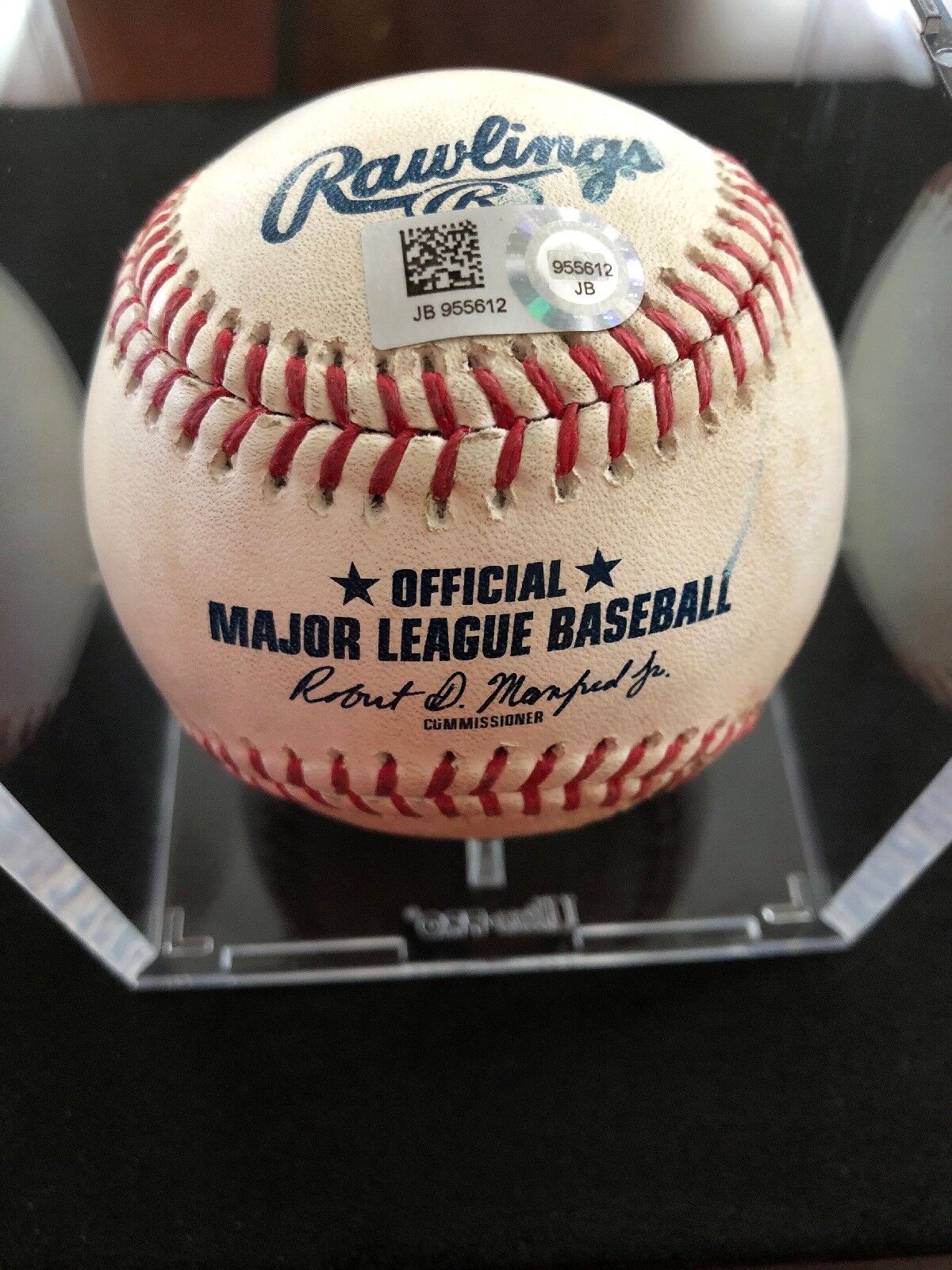 Victor Robles MLB Debut Signed Game Used Baseball 9/7/17 Phillies at Nationals