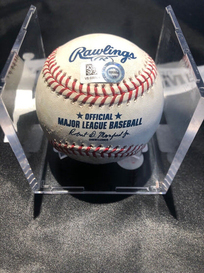Victor Robles MLB Game Used Double Baseball 7/2/19 Career Double #21 Nationals