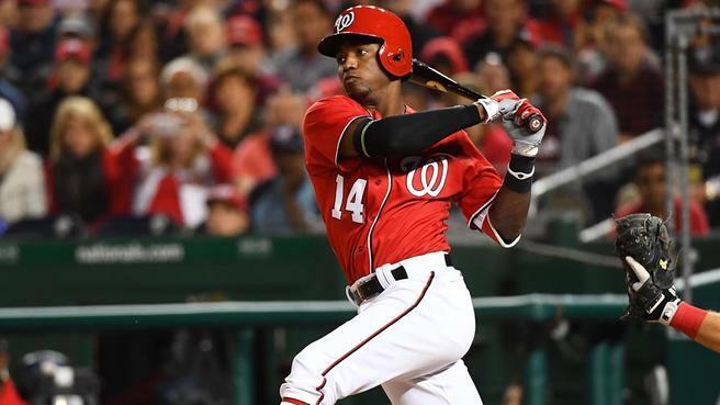 Victor Robles MLB Game Used Double Baseball 8/31/19 Career Double #30 Nationals