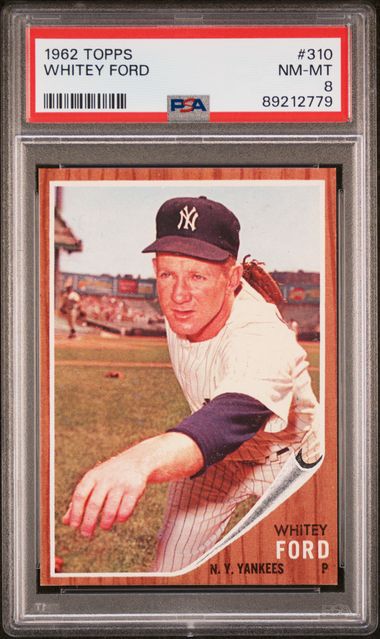 Whitey Ford 1962 Topps #310 PSA 8