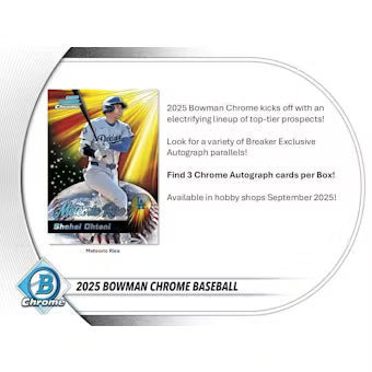 2025 Bowman Chrome Breaker Delight Box 6 Box Case