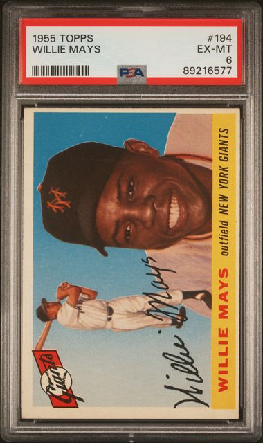 Willie Mays 1955 Topps #194 PSA 6