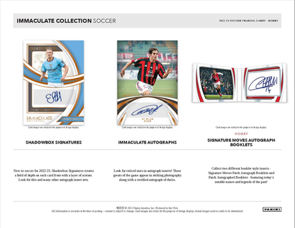 2022 Panini Immaculate Soccer Hobby 6 Box Case
