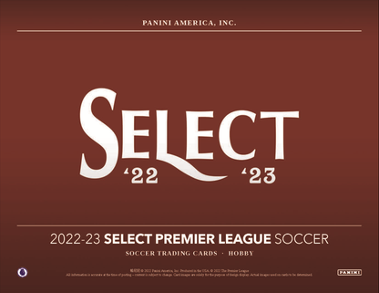 2022-23 Panini Select Premier League Soccer Hobby 12 Box Case