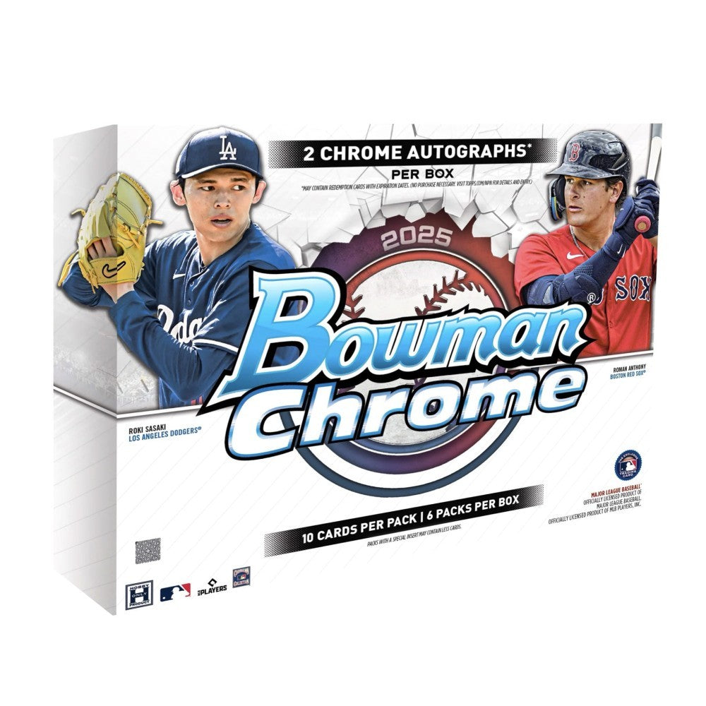 2025 Bowman Chrome Hobby Box 12 Box Case