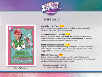 2023 Topps Big League Baseball Hobby 20 Box Case