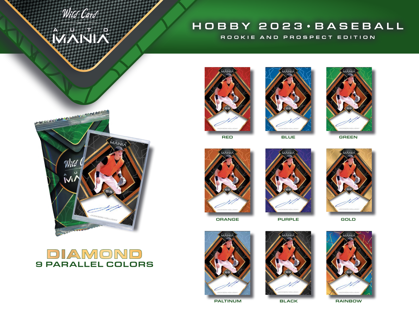 2023 Wild Card Auto Mania Rookie & Prospect Edition Baseball Hobby 12 Box Case
