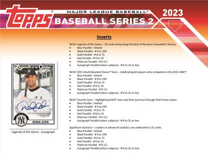 2023 Topps Series 2 Baseball Hobby 12 Box Case