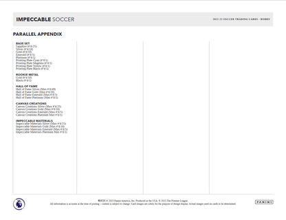 2022-23 Panini Impeccable Soccer Hobby Box