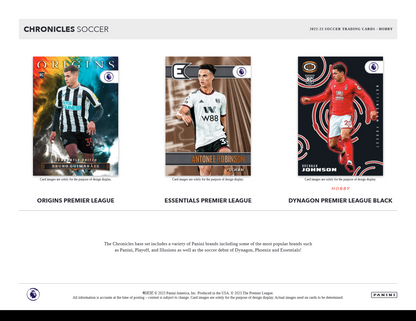 2022-23 Panini Chronicles Soccer Hobby 12 Box Case