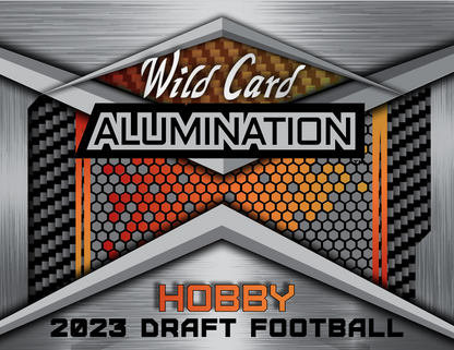 2023 Wild Card Alumination Draft Football Hobby 12 Box Case