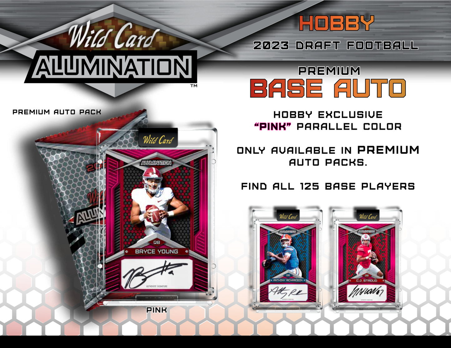 2023 Wild Card Alumination Draft Football Hobby 12 Box Case