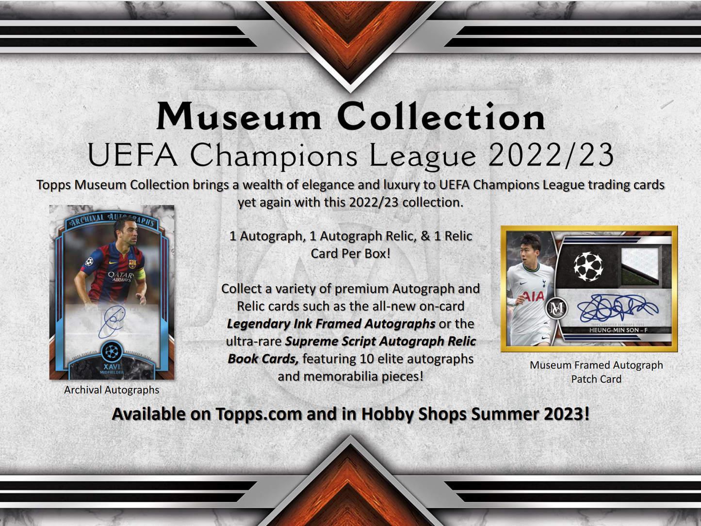 2022-23 Topps UEFA Champions League Museum Collection Soccer 12 Box Case