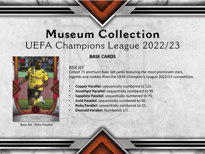 2022-23 Topps UEFA Champions League Museum Collection Soccer 12 Box Case