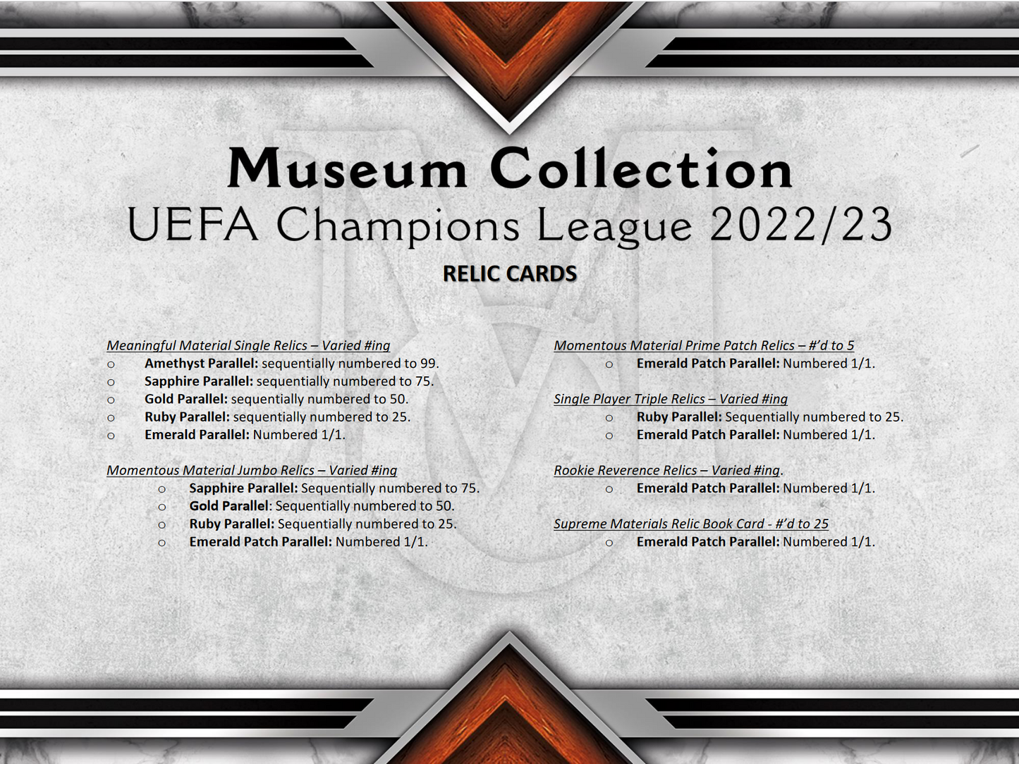2022-23 Topps UEFA Champions League Museum Collection Soccer 12 Box Case