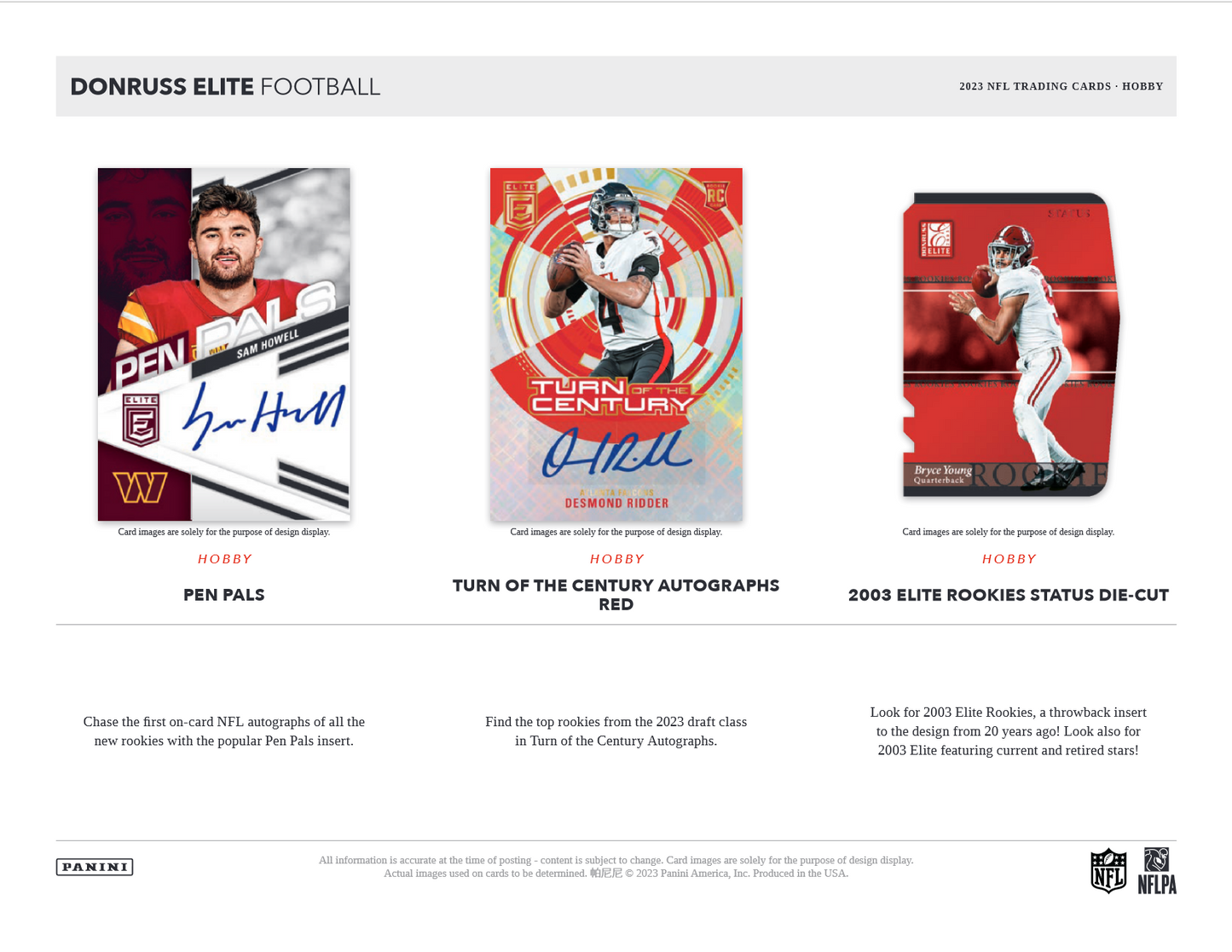 2023 Panini Donruss Elite Football Hobby 12 Box Case