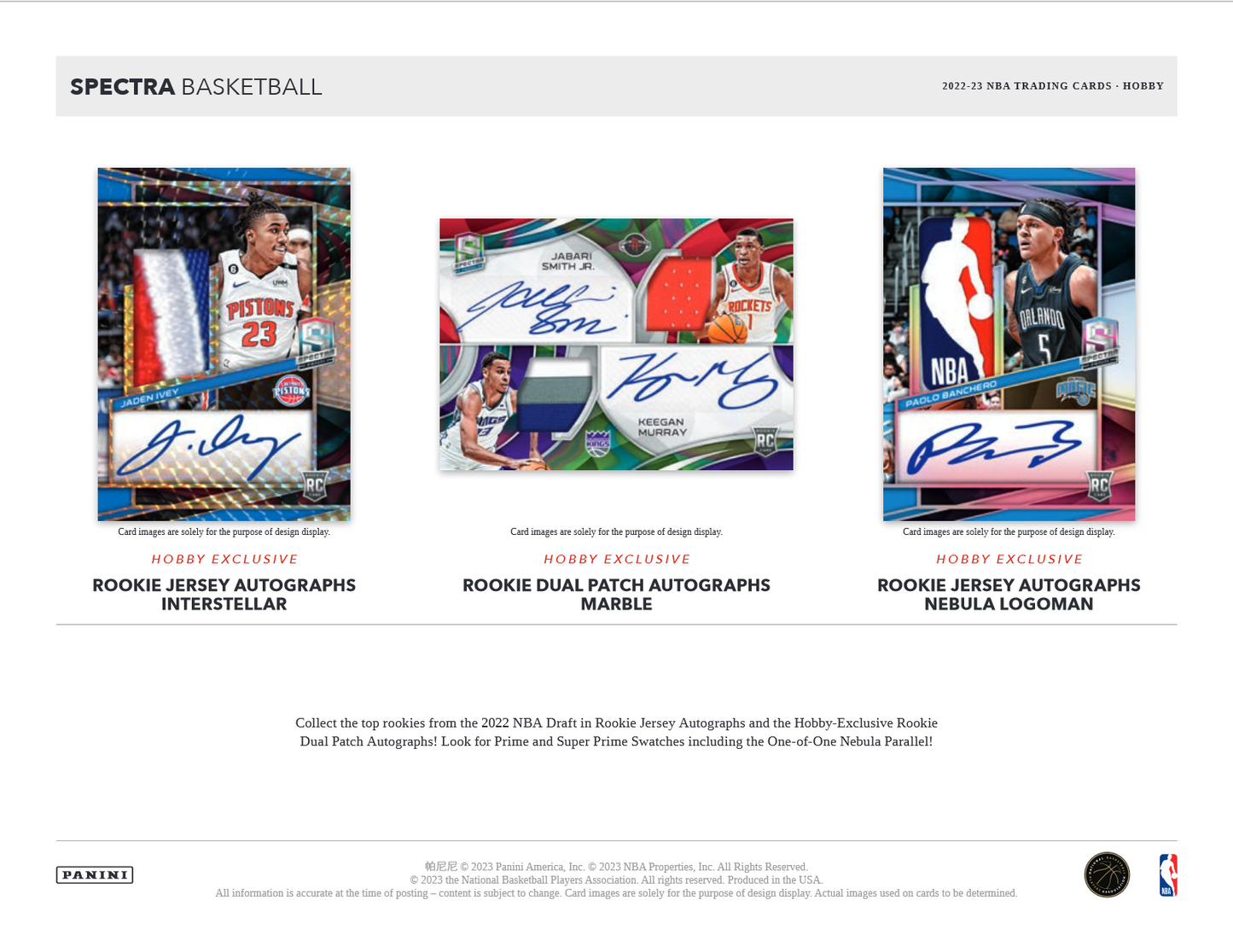 2022-23 Panini Spectra Basketball Hobby Box
