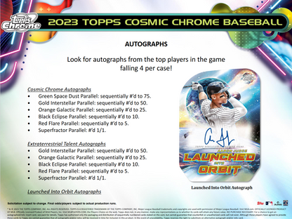 2023 Topps Cosmic Chrome Baseball Hobby 12 Box Case