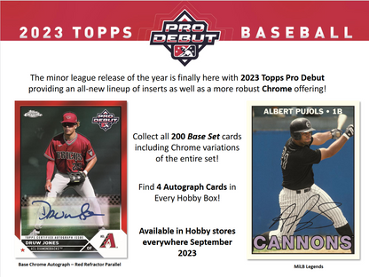 2023 Topps Pro Debut Baseball Hobby 12 Box Case