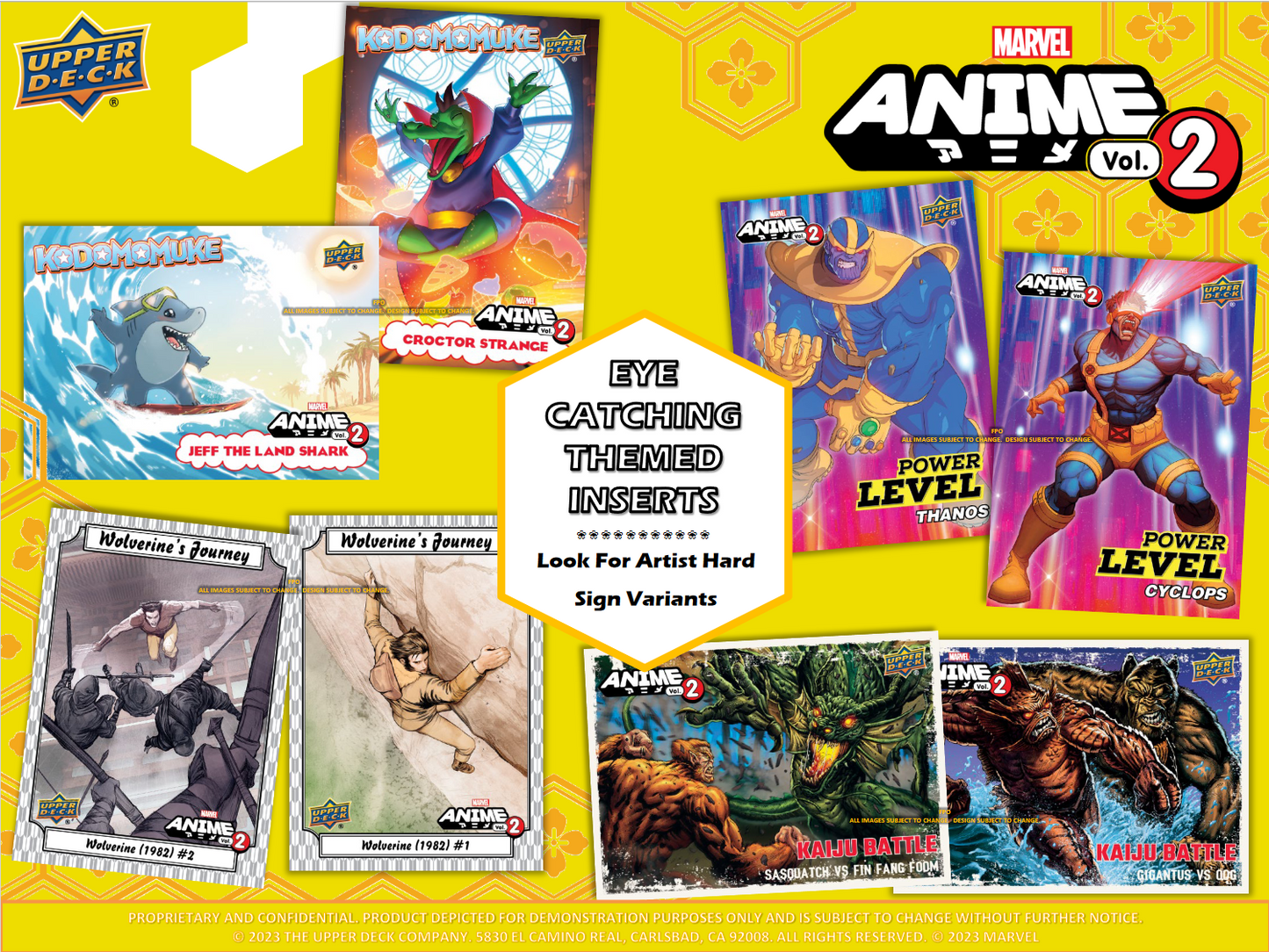 Upper Deck Marvel Anime Vol. 2 Hobby 8 Box Case