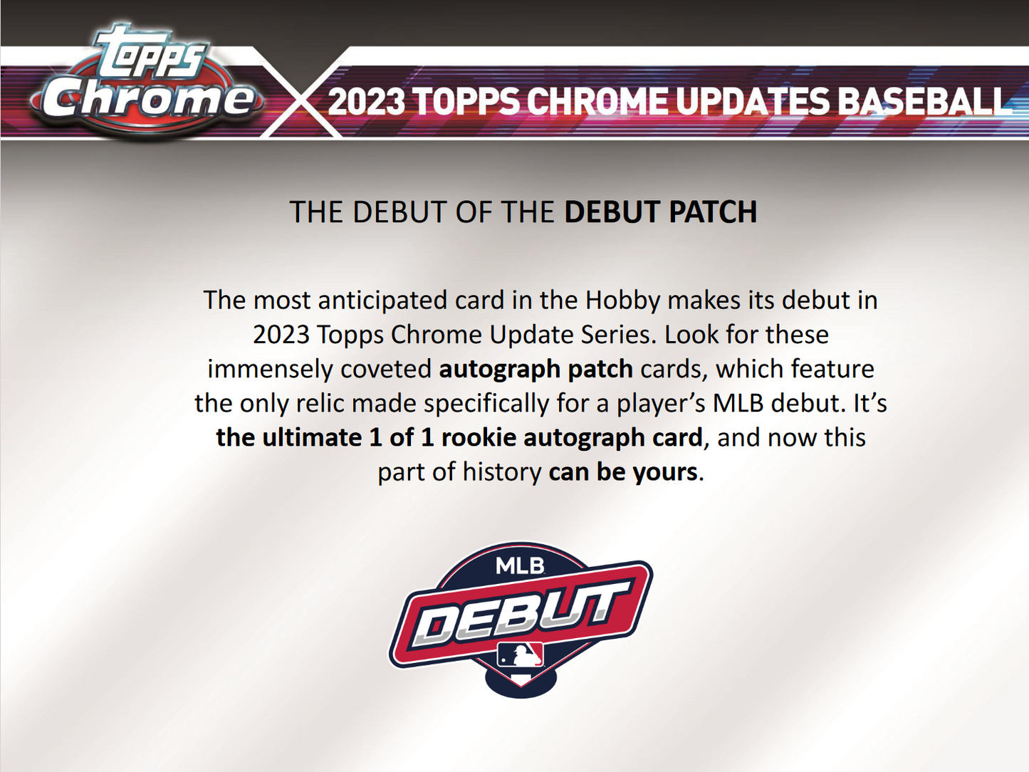 2023 Topps Chrome Update Series Baseball Hobby 6 Box Case