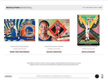 2023-24 Panini Revolution Basketball Hobby 8 Box Case