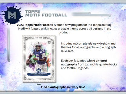 2023 Topps Motif Football Hobby Box