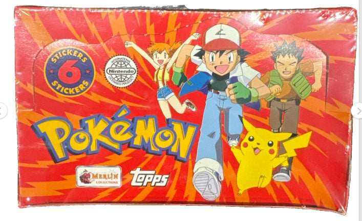 1999 Pokémon Topps Merlin Sticker Box