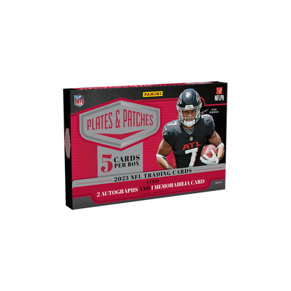 2023 Panini Plates & Patches Football Hobby 12 Box Case