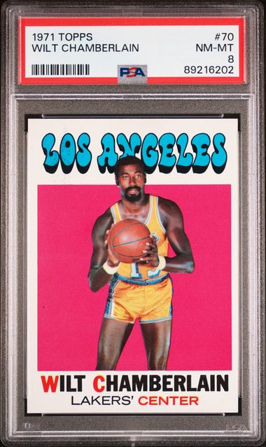 Wilt Chamberlain 1971 Topps #70 PSA 8