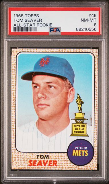 Tom Seaver All-Star Rookie 1968 Topps #45 PSA 8