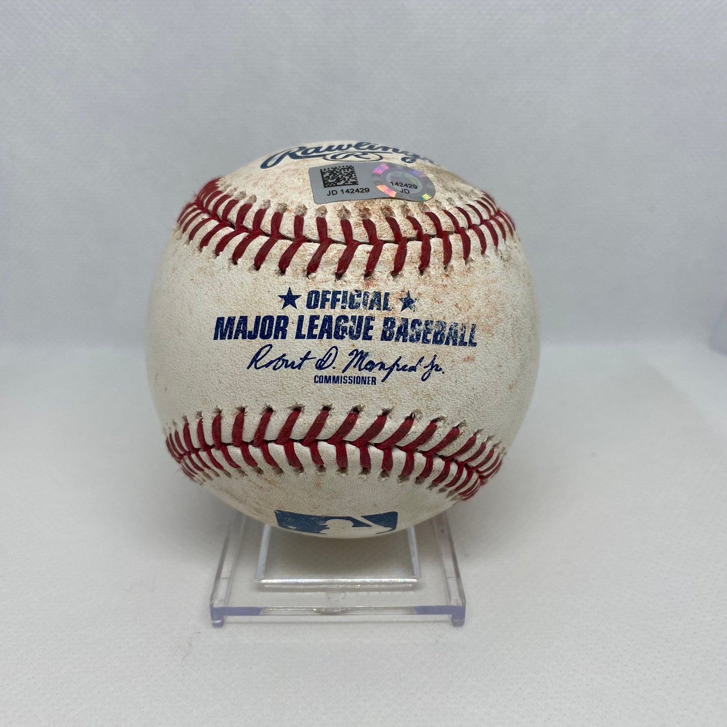 Shohei Ohtani MLB Game Used Double Career Hit 59 ROY Season 08/19/19