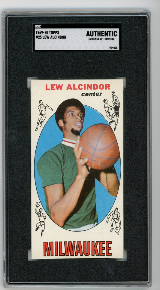 Lew Alcindor 1969-70 Topps #25 SGC Authentic