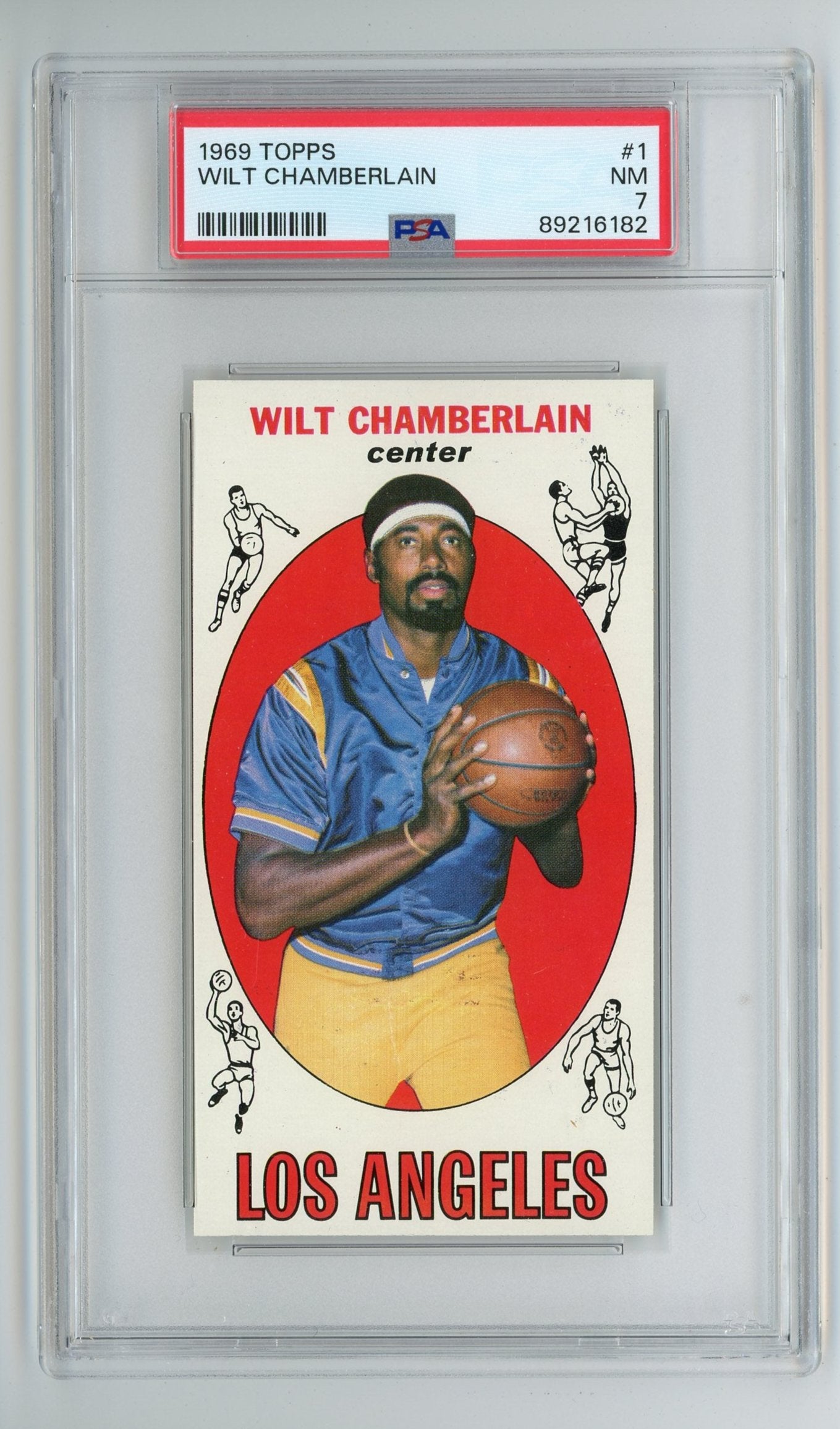 Wilt Chamberlain 1969 Topps #1 PSA 7