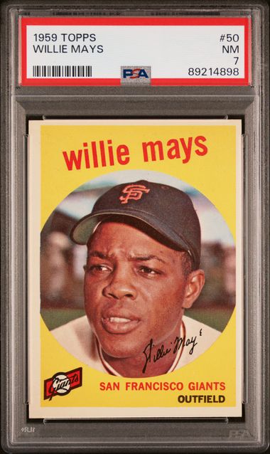 Willie Mays 1959 Topps #50 PSA 7