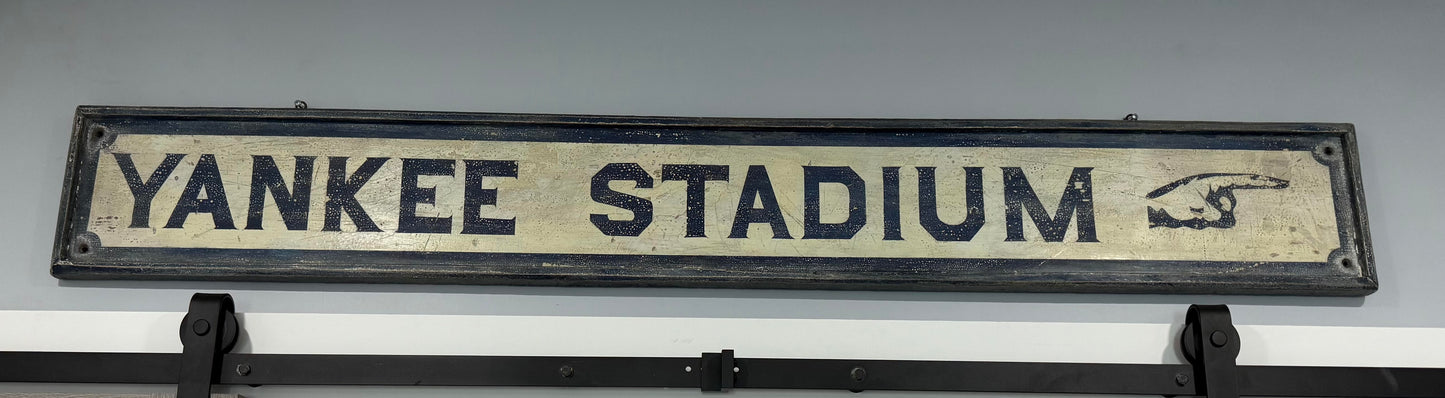 1940 Yankee Stadium Directional Sign